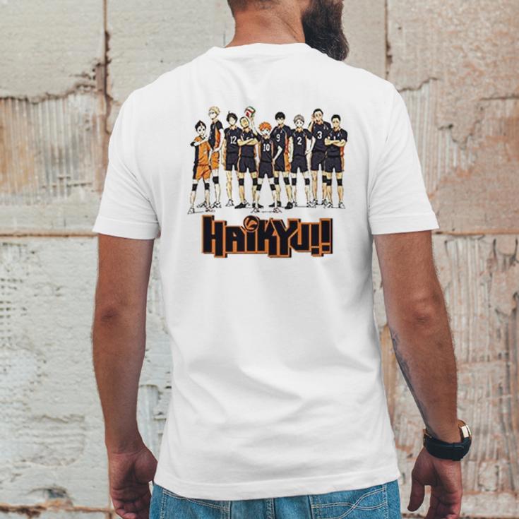 Haikyuu Retro Mens Back Print T-shirt Funny Gifts