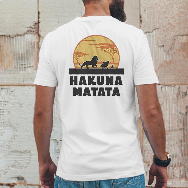 Hakuna Matata Africa Simba Mufasa Mens Back Print T-shirt Funny Gifts