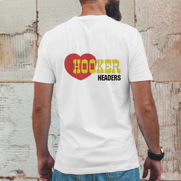 Hooker Headers Mens Back Print T-shirt Funny Gifts