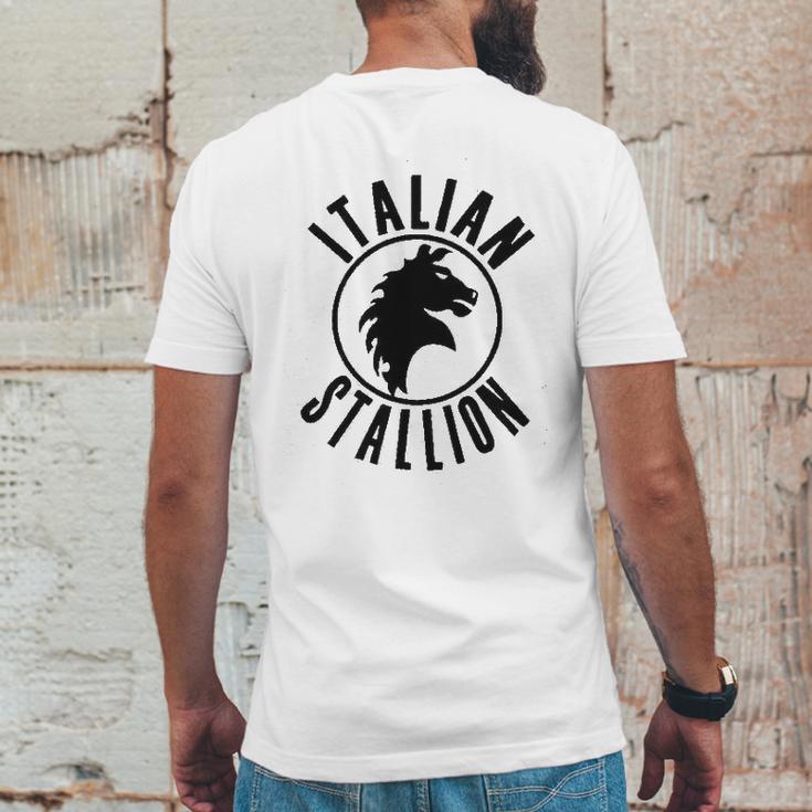 Italian Stallion Rock Mens Back Print T-shirt Funny Gifts