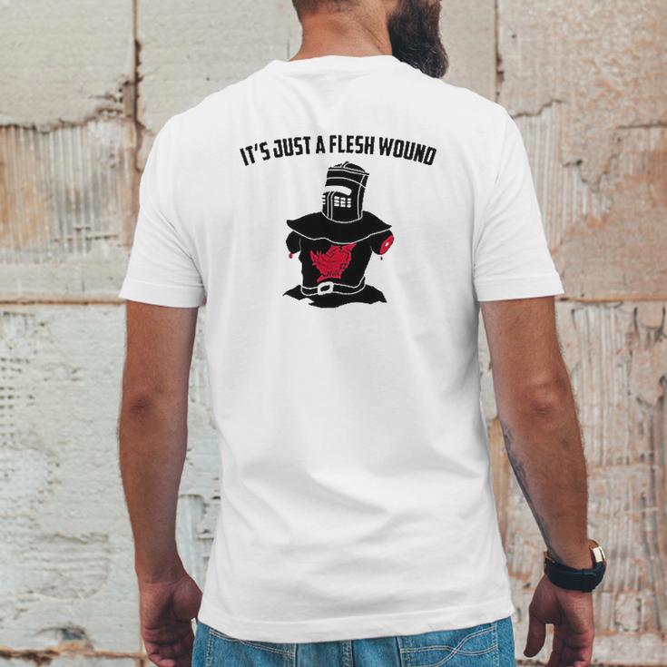 Its Just A Flesh Wound Mens Back Print T-shirt Funny Gifts