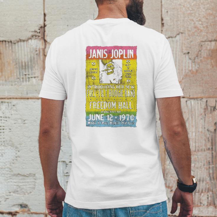 Janis Joplin Freedom Hall Poster Fitted Jersey Mens Back Print T-shirt Funny Gifts