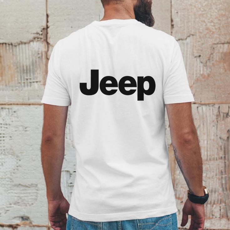 Jeep Classic Word Art Mens Back Print T-shirt Funny Gifts