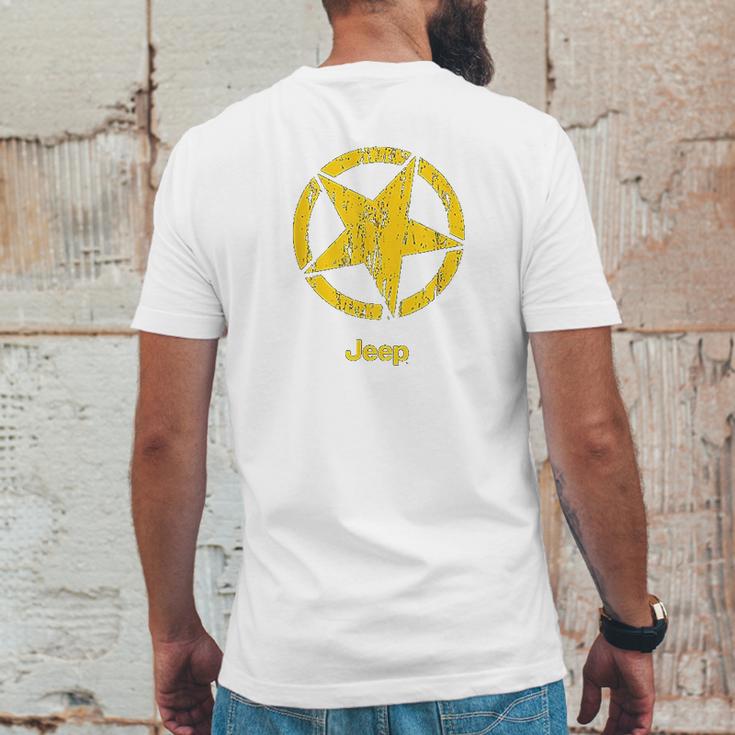 Jeep Willys Star Mens Back Print T-shirt Funny Gifts