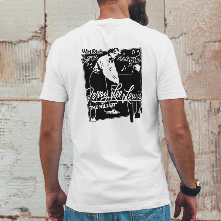 Jerry Lee Lewis Art Mens Back Print T-shirt Funny Gifts