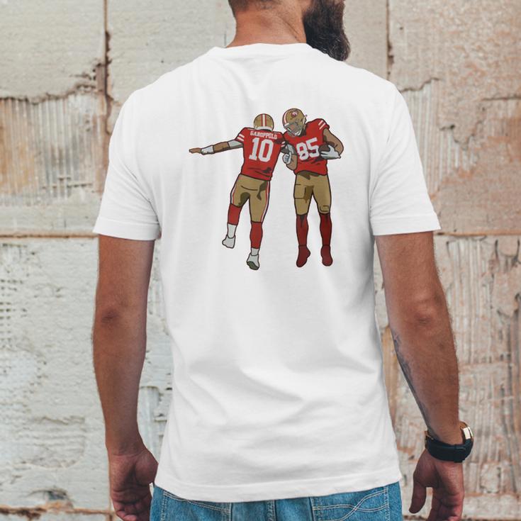 Jimmy Garoppolo X George Kittle San Francisco 49Ers T-Shirt Mens Back Print T-shirt Funny Gifts