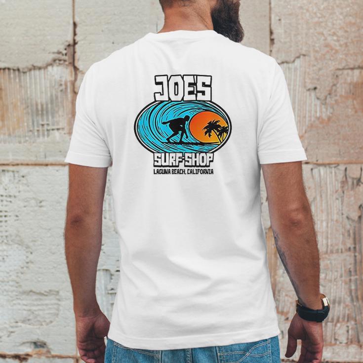 Joes Surf Shop Graphic Art Mens Back Print T-shirt Funny Gifts