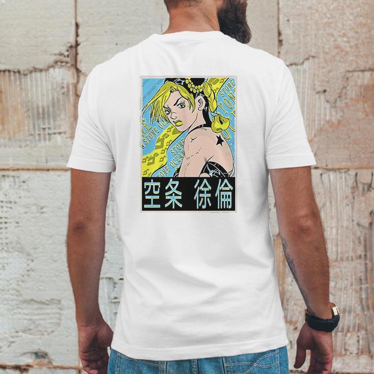 Jojos Bizarre Adventure Jolyne Cujoh Mens Back Print T-shirt Funny Gifts