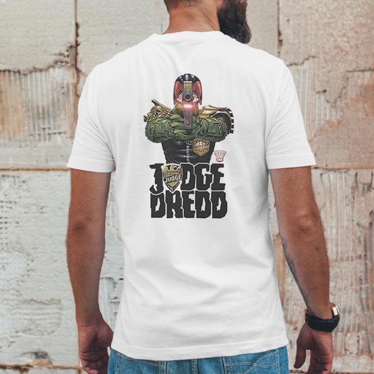 Judge Dredd In My Sights Mens Back Print T-shirt Funny Gifts