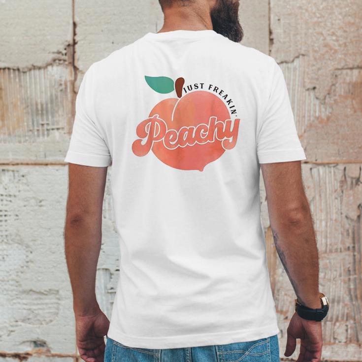 Just Freakin Peachy Hippie Summer Mens Back Print T-shirt Funny Gifts