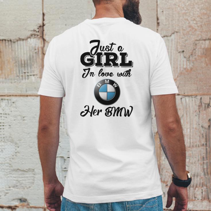 Just A Girl In Love With Her Bmw Mens Back Print T-shirt Funny Gifts