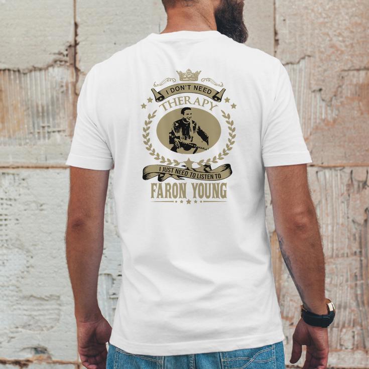 I Just Need To Listen To Faron Young Mens Back Print T-shirt Funny Gifts