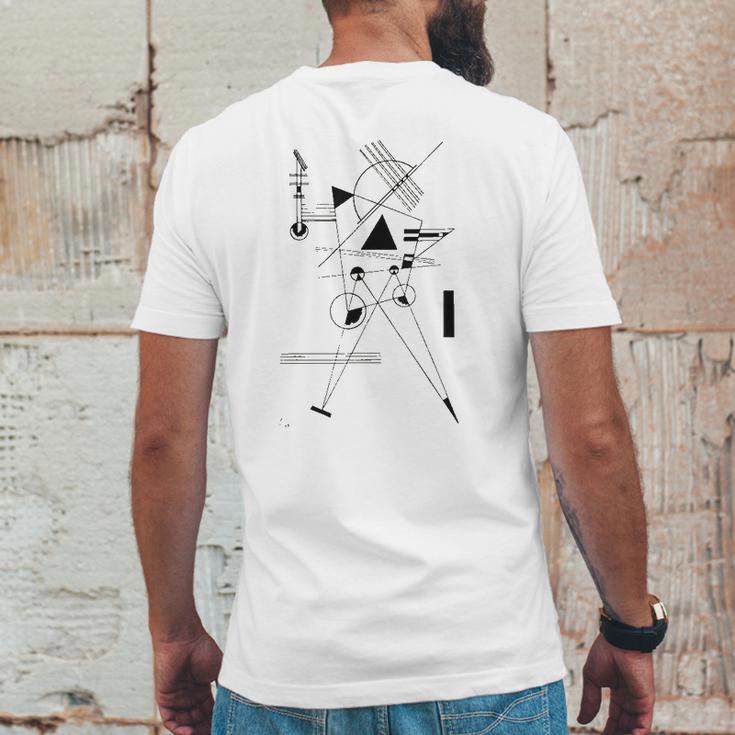 Kandinsky Drawing For Point And Line To Plane 1925 Artwork Mens Back Print T-shirt Funny Gifts