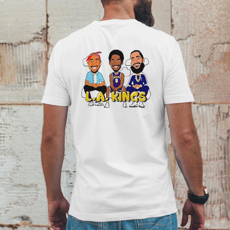 Kb Nipsey Pac La Legends Cartoon Artwork Mens Back Print T-shirt Funny Gifts