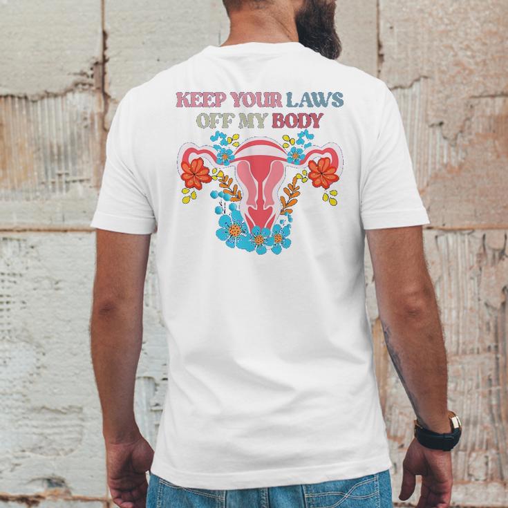 Keep Your Laws Off My Body Protect Roe V Wade 1973 Abortion Is Healthcare Keep Abortion Safe & Legal Abortion Rights Mens Back Print T-shirt Funny Gifts