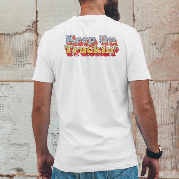 Keep On Truckin Mens Back Print T-shirt Funny Gifts