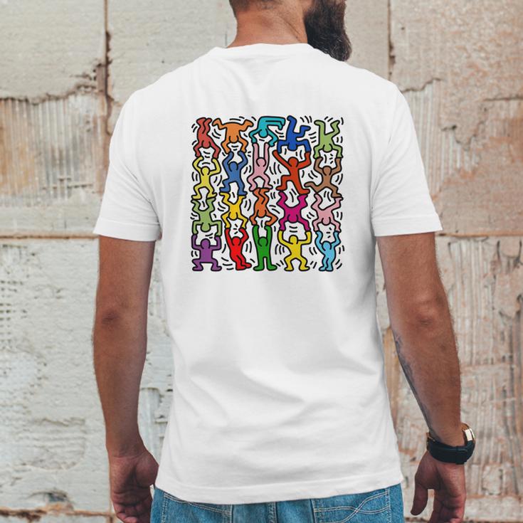 Keith Haring Gift Mens Back Print T-shirt Funny Gifts