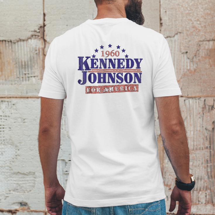 Kennedy Johnson 1960 Presidential Jfk Mens Back Print T-shirt Funny Gifts