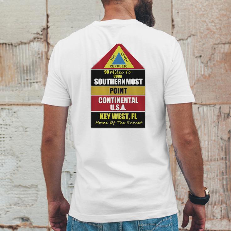 Key West Conch Republic Mens Back Print T-shirt Funny Gifts