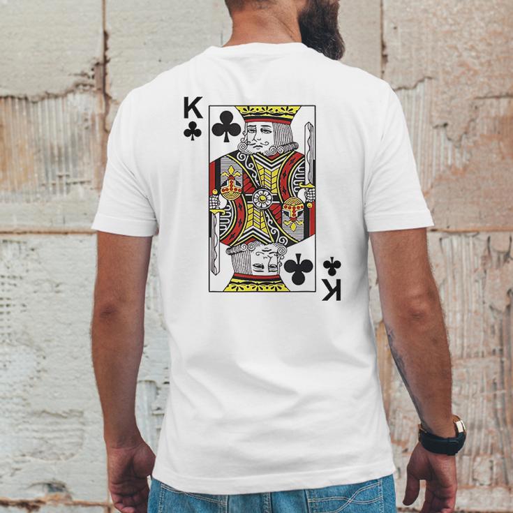 - King Of Clubs Blackjack Cards Poker 21 Mens Back Print T-shirt Funny Gifts