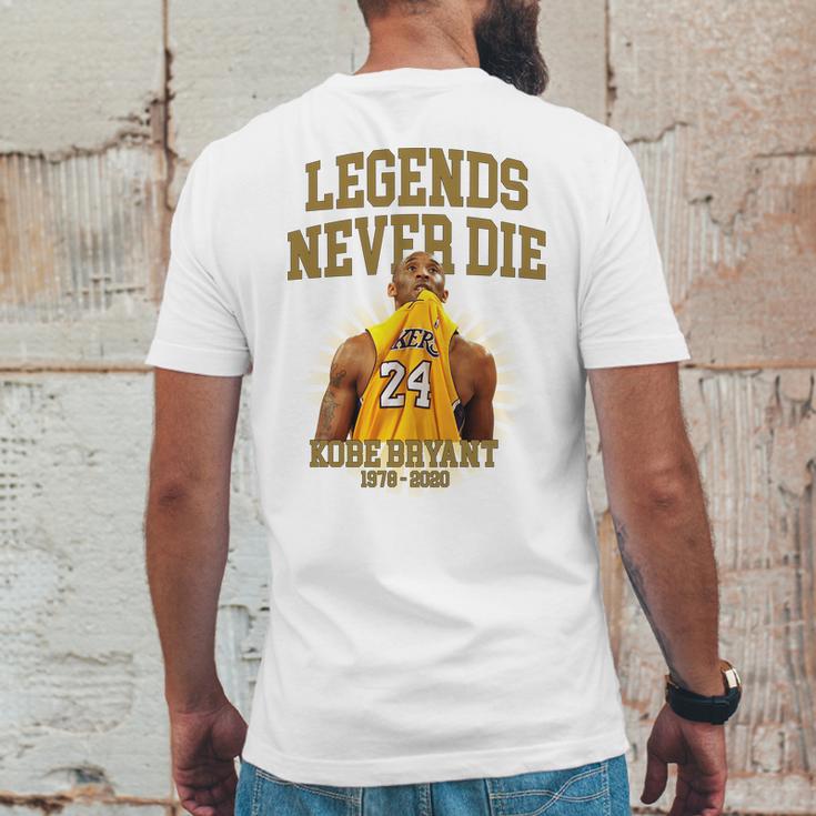 Kobe Legends Never Die Mens Back Print T-shirt Funny Gifts