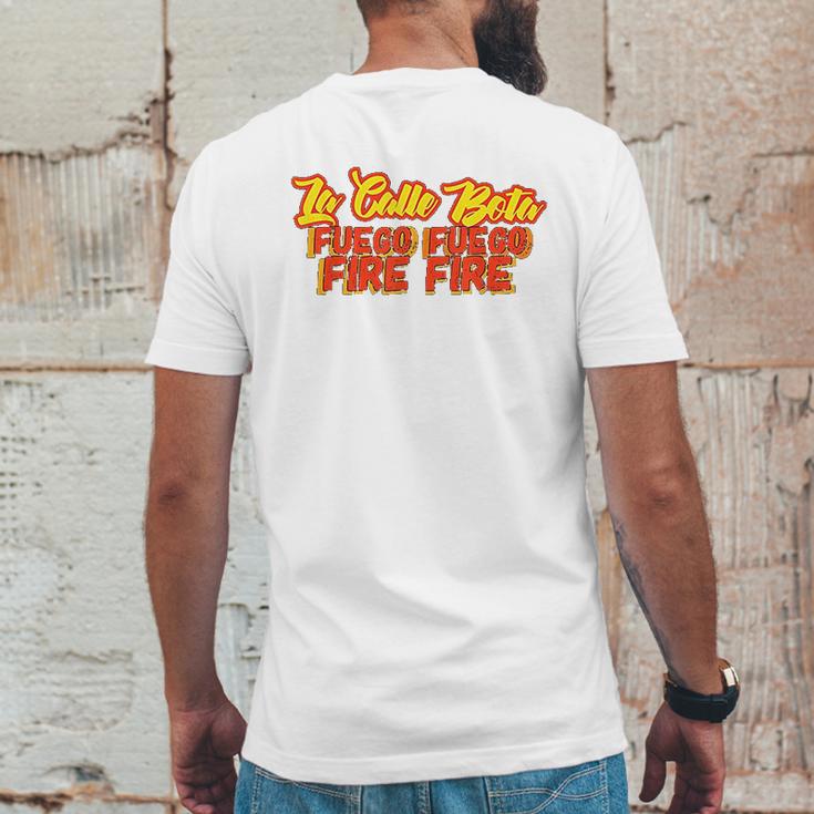 La Calle Bota Fuego Fire La Romana Dembow Trap Bunny Mens Back Print T-shirt Funny Gifts