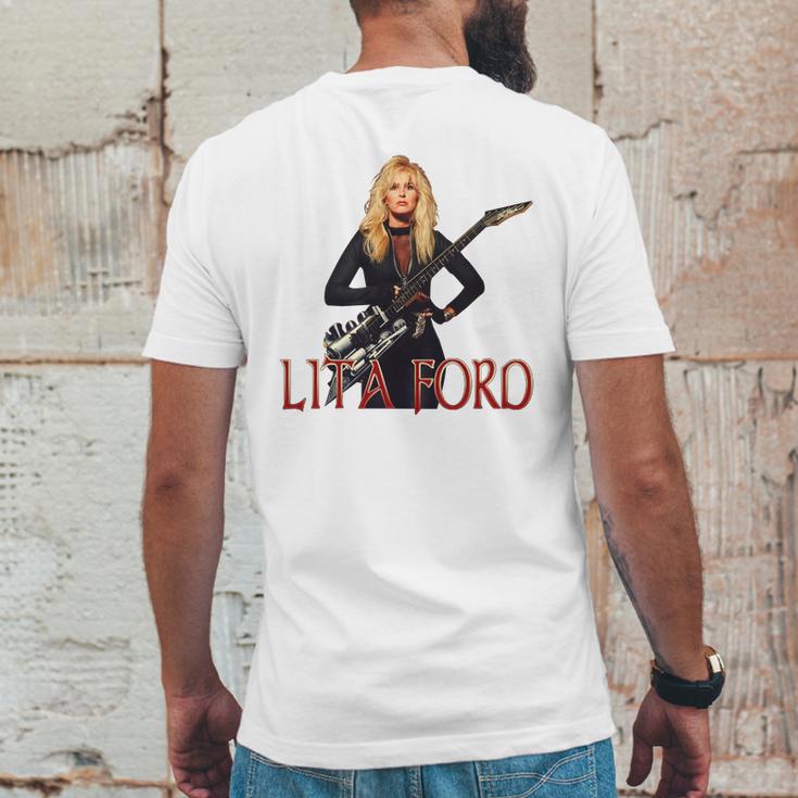 Lita Ford Tshirt Mens Back Print T-shirt Funny Gifts