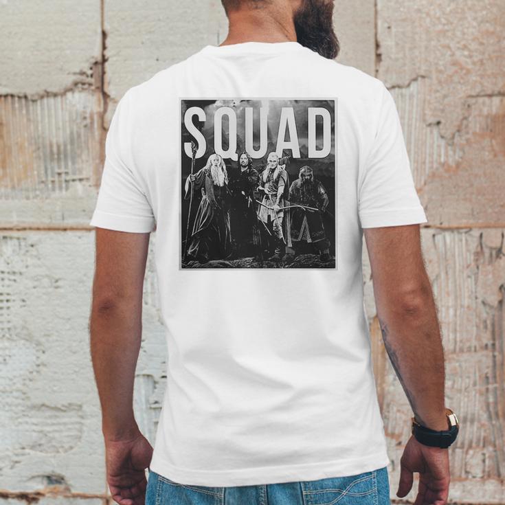 The Lord Of The Rings Squad Mens Back Print T-shirt Funny Gifts