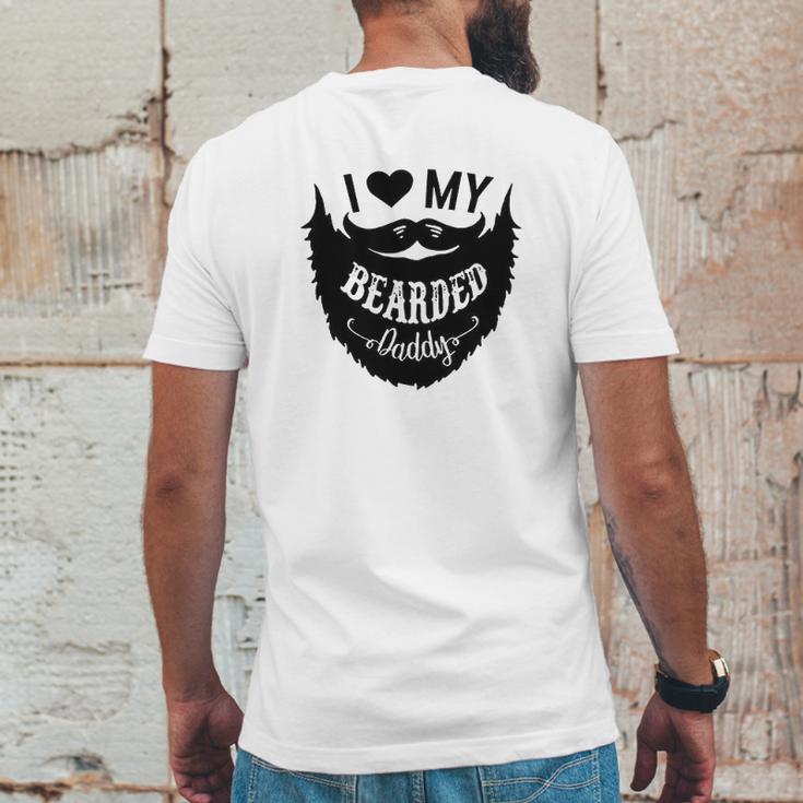 I Love My Bearded Daddy Funny Gift Idea Baby Creeper Boys Girls Mens Back Print T-shirt Funny Gifts