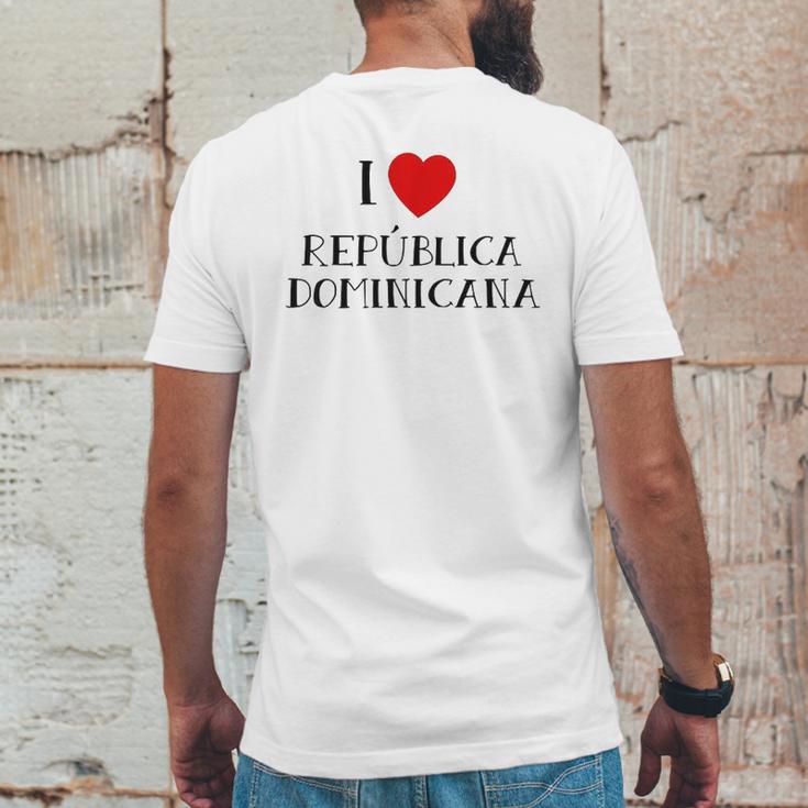 I Love Republica Dominicana Dominican Republic Mens Back Print T-shirt Funny Gifts