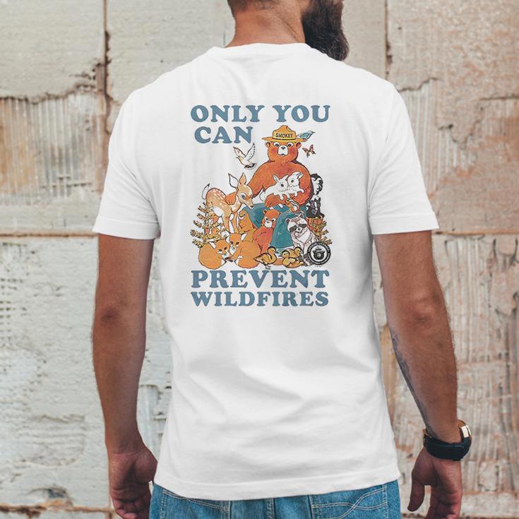 Luv Smokey Bear Only You Can Prevent Wild Fires Ringer Mens Back Print T-shirt Funny Gifts