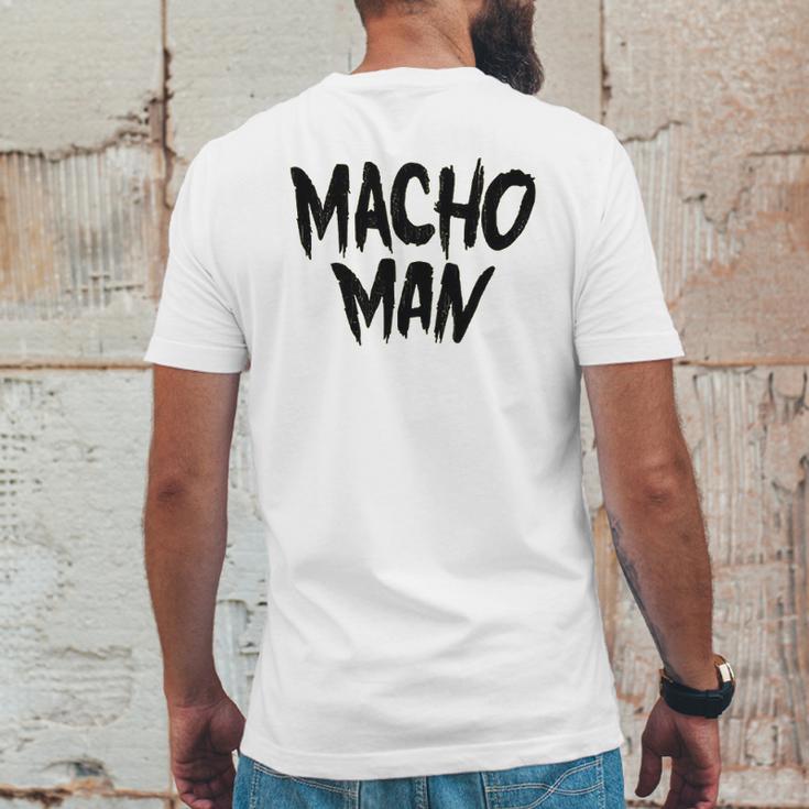 Macho Man 1980 Heavyweight Wrestler Tower Mens Back Print T-shirt Funny Gifts