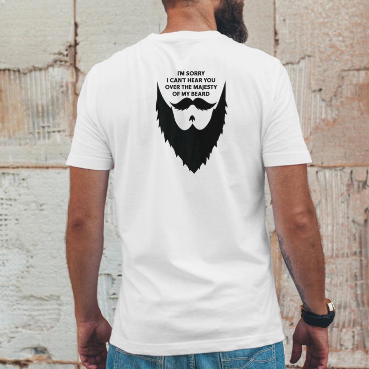 Majestic Beard Funny Beard Mustache Owners Mens Back Print T-shirt Funny Gifts