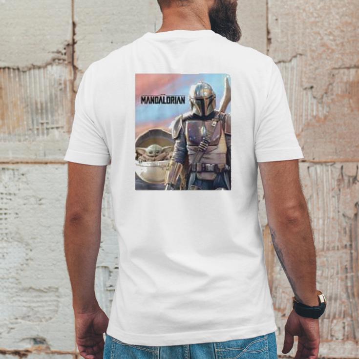 The Mandalorian The Child Mens Back Print T-shirt Funny Gifts