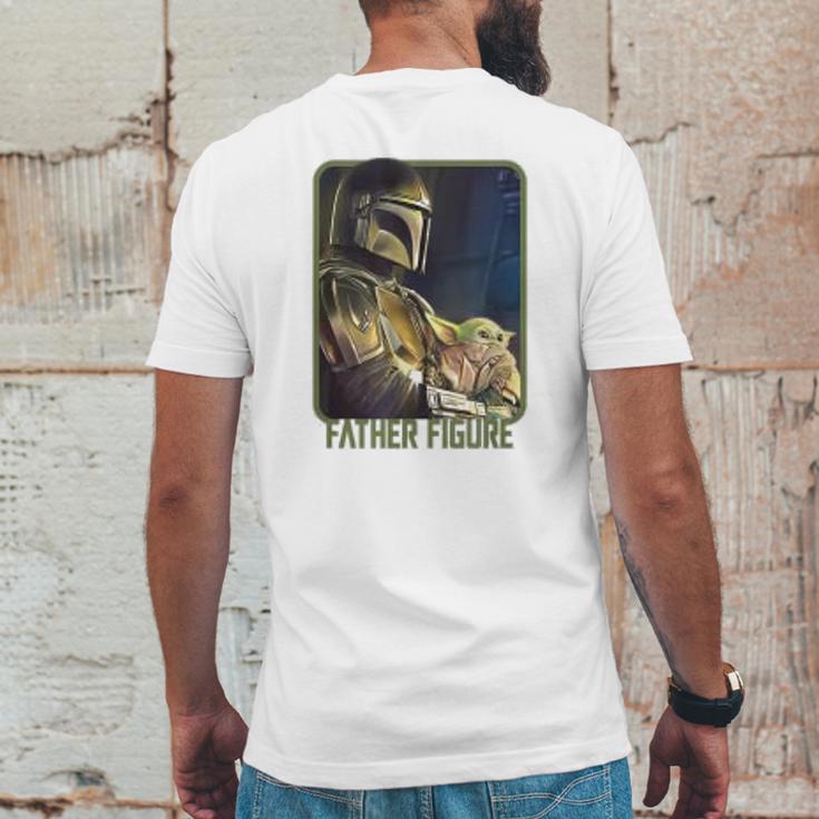 The Mandalorian And The Child Father Figure Mens Back Print T-shirt Funny Gifts