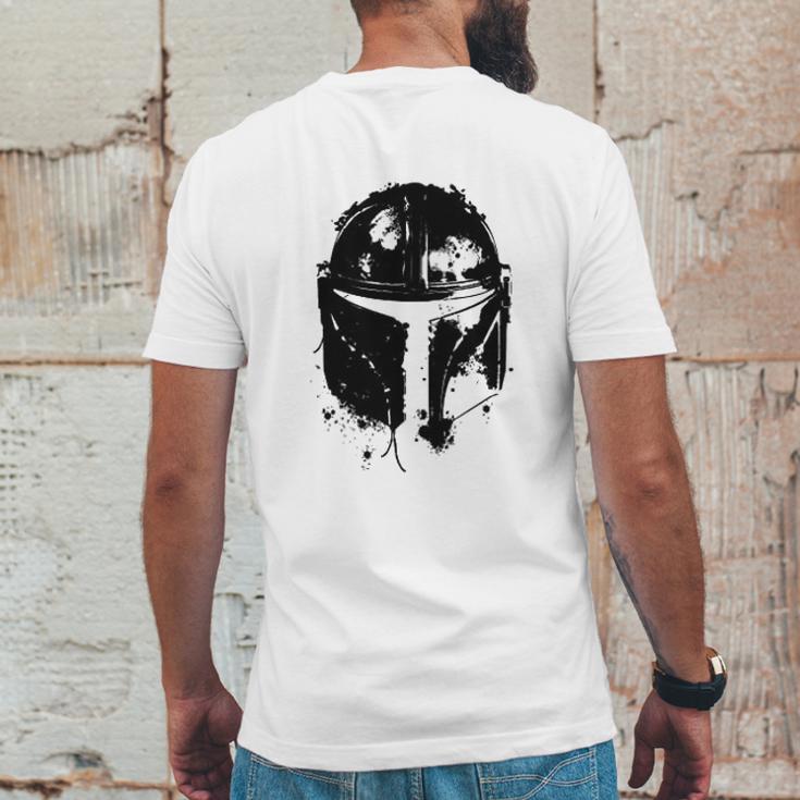 The Mandalorian Dadalorian Gift Mens Back Print T-shirt Funny Gifts