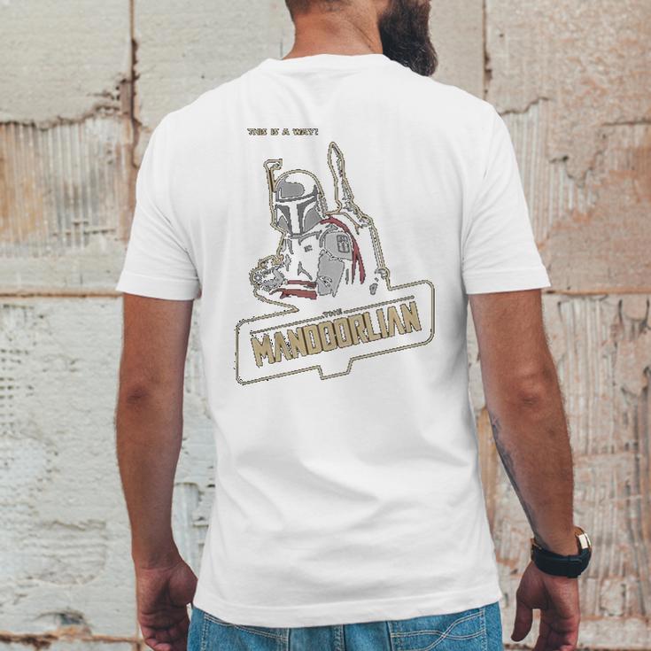 The Mandalorian The Mandoorlian Mens Back Print T-shirt Funny Gifts