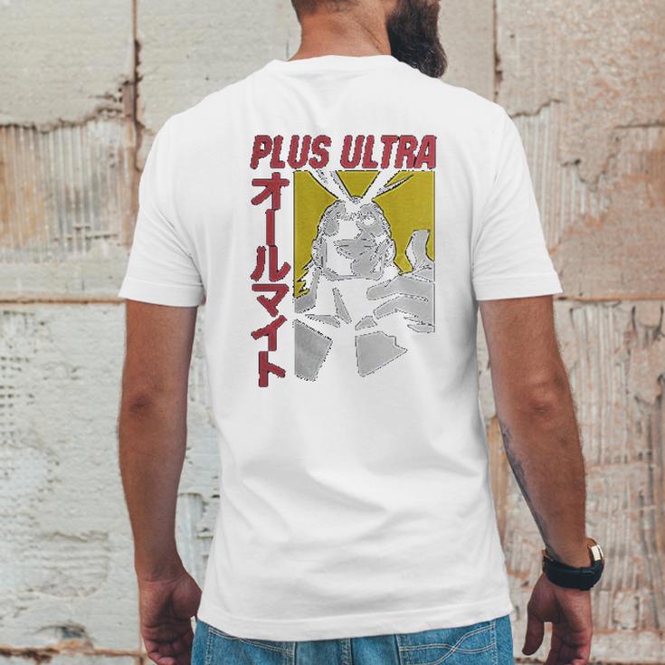 Mha My Hero Academia All Might Plus Ultra Mens Back Print T-shirt Funny Gifts