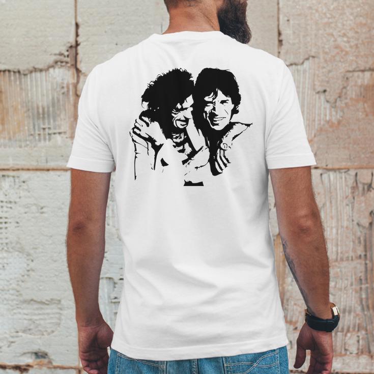 Mick Jagger And Keith Richards Mens Back Print T-shirt Funny Gifts