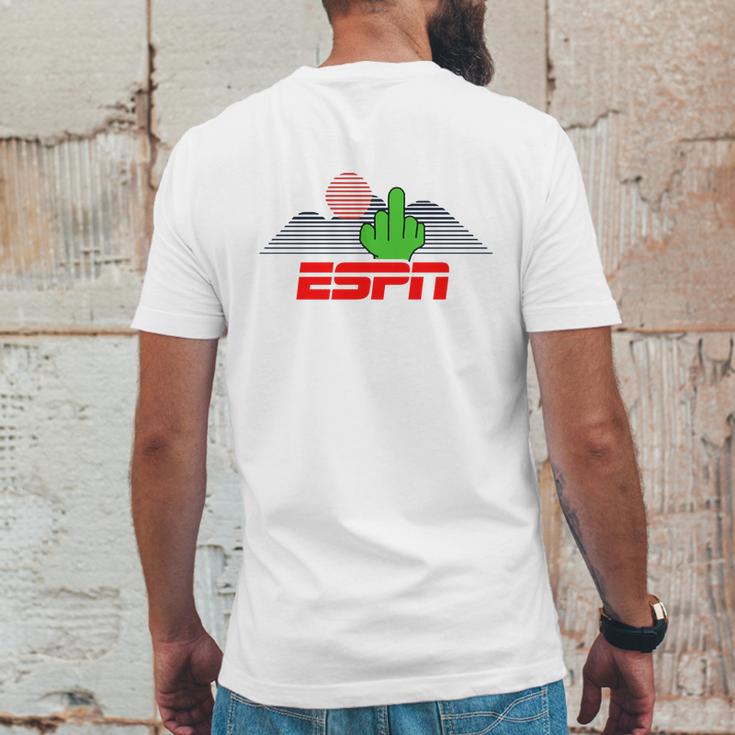 Middle Finger To Espn Mens Back Print T-shirt Funny Gifts