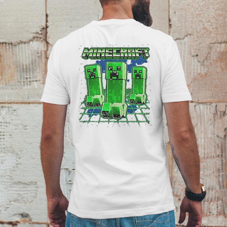 Minecraft Glowing Creepers Mens Back Print T-shirt Funny Gifts