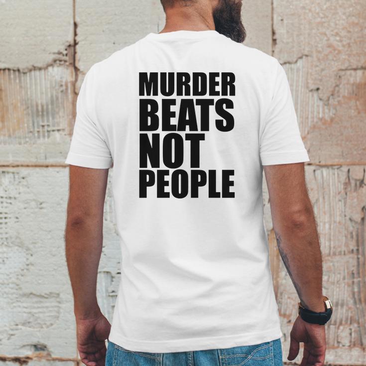 Murder Beats Not People Tshirts Sports Bra By American Apparel Mens Back Print T-shirt Funny Gifts