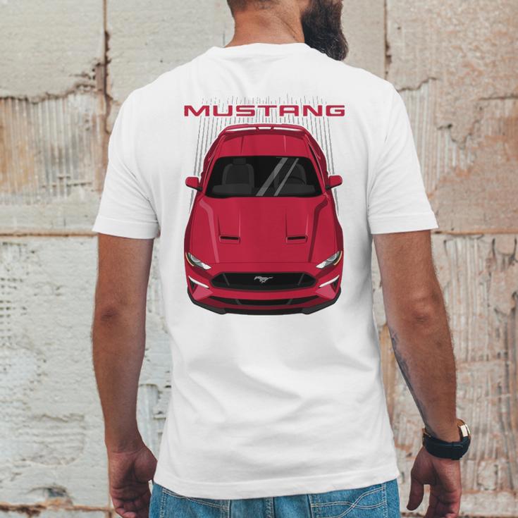 Mustang Gt 2018 To 2019 Ruby Red Mens Back Print T-shirt Funny Gifts