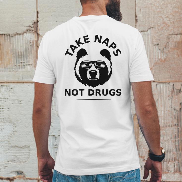 Take Naps Not Drugs Mens Back Print T-shirt Funny Gifts