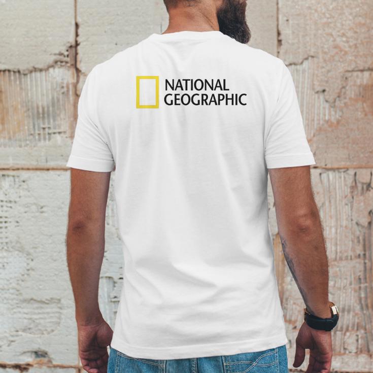 National Geographic Simple Mens Back Print T-shirt Funny Gifts