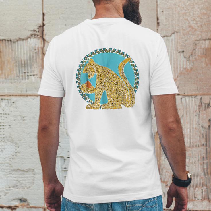 Native American Indian Aztec Mayan Jaguar Mens Back Print T-shirt Funny Gifts