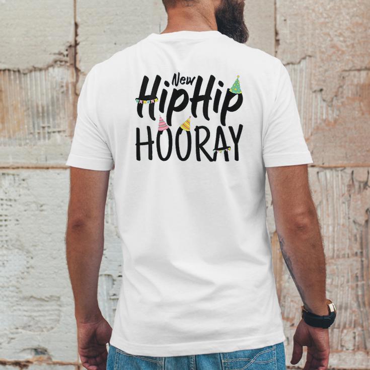 New Hip Hip Hooray Joint Hip Replacement Mens Back Print T-shirt Funny Gifts