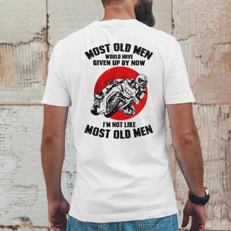 Most Old Men Motogp Mens Back Print T-shirt Funny Gifts