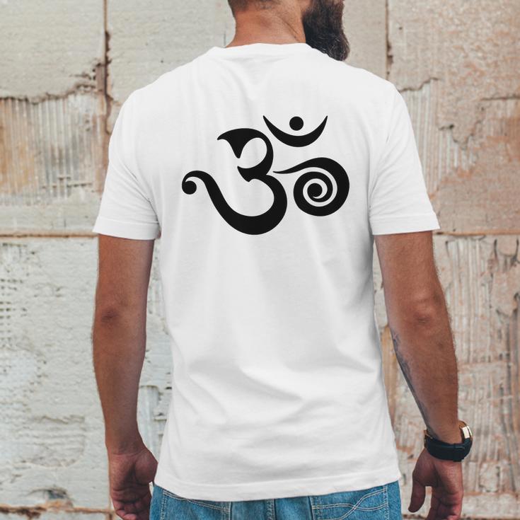 Om Aum Buddhism Spirituality Mantra Yoga Zen Mugs &Ampamp Drinkware Mens Back Print T-shirt Funny Gifts