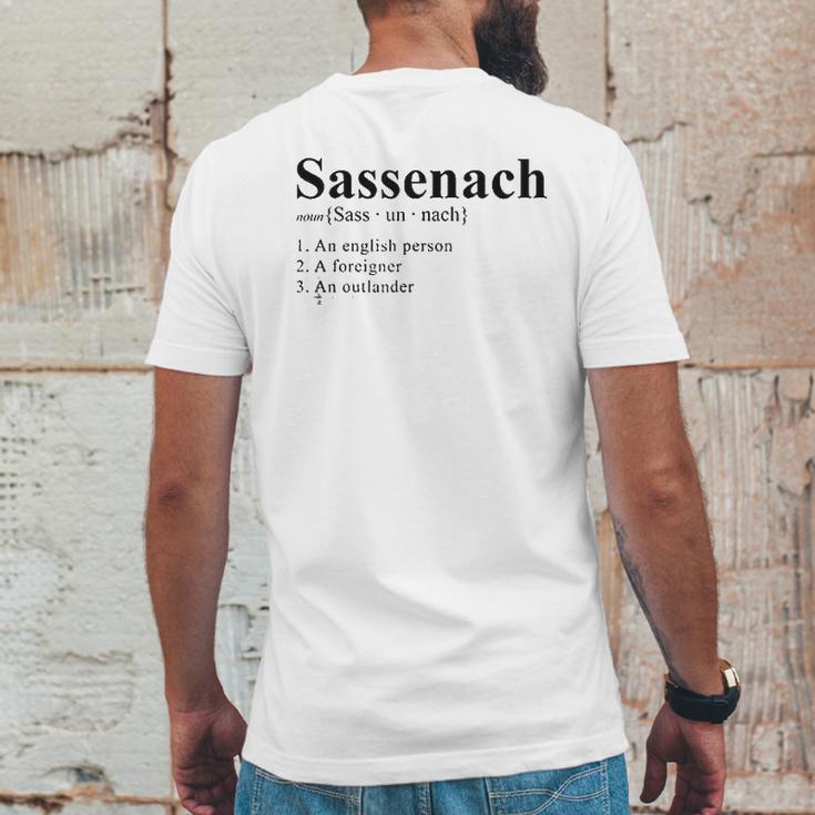 Outlander Sassenach Defined Mens Back Print T-shirt Funny Gifts